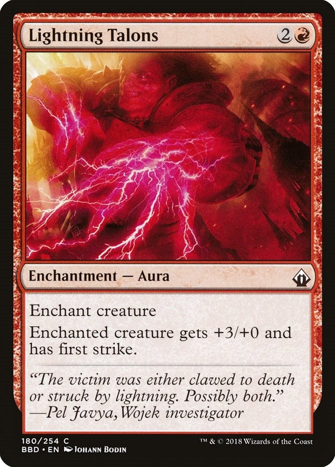 Image for Lightning Talons (Battlebond) (180) - Magic: The Gathering