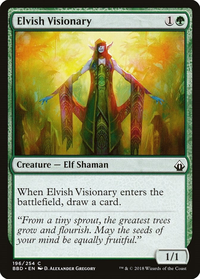 Image for Elvish Visionary (Battlebond) (196) - Magic: The Gathering