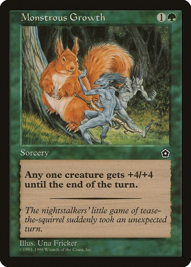 Image for Monstrous Growth (Portal Second Age) - Magic: The Gathering