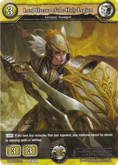 Image for Lord Hector of the Holy Legion (Surge of Titans) (DB-BT04/005) - Dragoborne