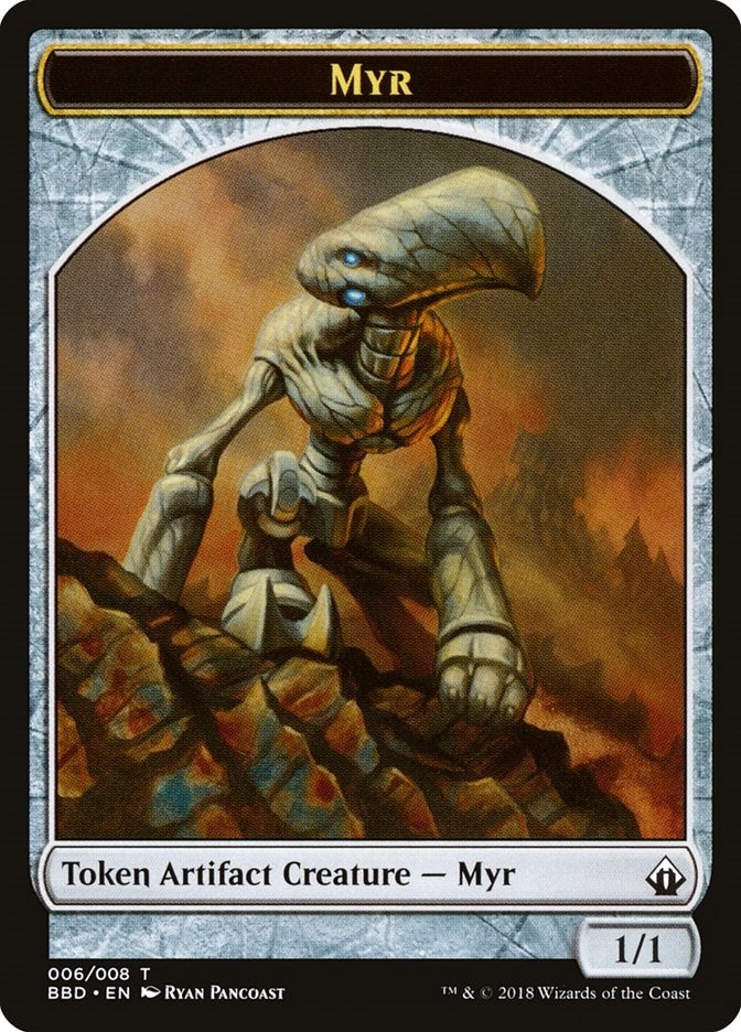 Image for Myr Token (Battlebond) (6) - Magic: The Gathering