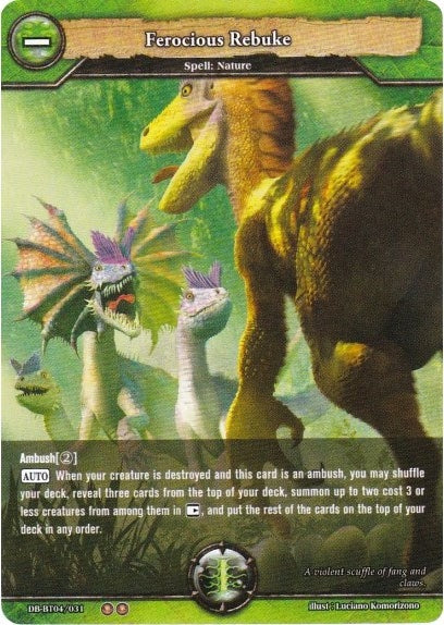 Image for Ferocious Rebuke (Surge of Titans) (DB-BT04/031) - Dragoborne