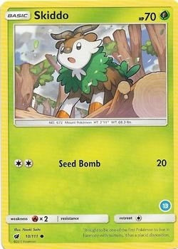 Image for Skiddo (13) (SM Trainer Kit: Alolan Sandslash & Alolan Ninetales) (10/111) - Pokemon