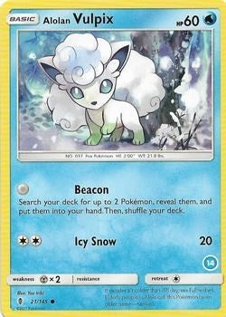 Image for Alolan Vulpix (14) (SM Trainer Kit: Alolan Sandslash & Alolan Ninetales) (21/145) - Pokemon