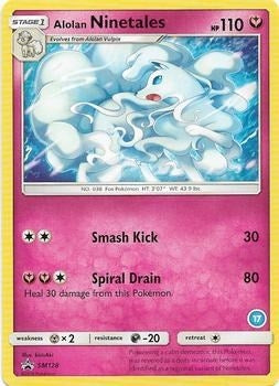 Image for Alolan Ninetales (17) (SM Trainer Kit: Alolan Sandslash & Alolan Ninetales) (SM128) - Pokemon
