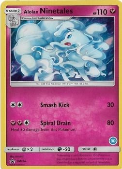 Image for Alolan Ninetales (30) (SM Trainer Kit: Alolan Sandslash & Alolan Ninetales) (SM128) - Pokemon