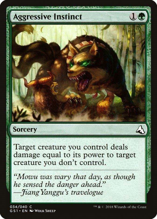 Image for Aggressive Instinct (Global Series Jiang Yanggu & Mu Yanling) (34) - Magic: The Gathering