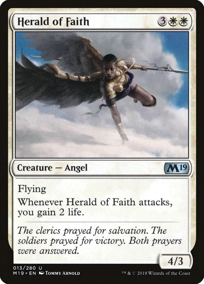 Image for Herald of Faith (Core Set 2019) (13) - Magic: The Gathering
