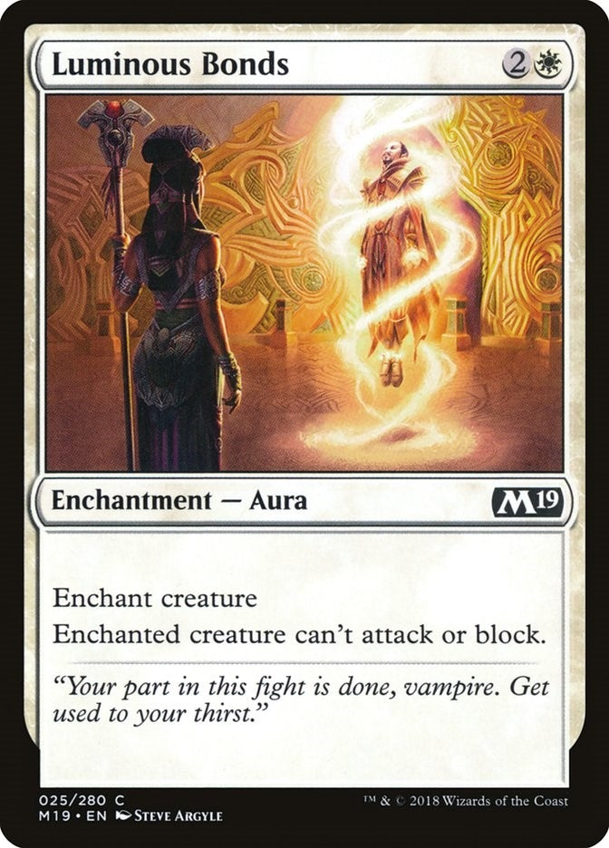 Image for Luminous Bonds (Core Set 2019) (25) - Magic: The Gathering