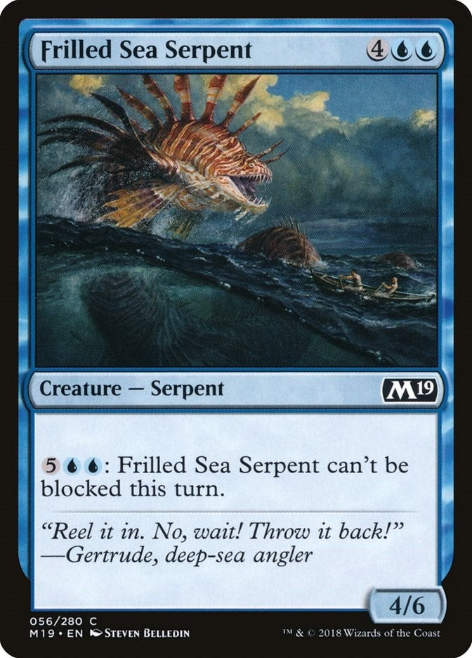 Image for Frilled Sea Serpent (Core Set 2019) (56) - Magic: The Gathering