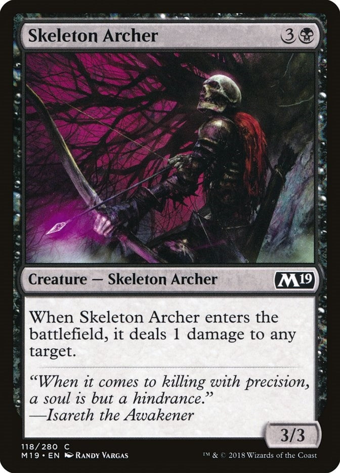 Image for Skeleton Archer (Core Set 2019) (118) - Magic: The Gathering