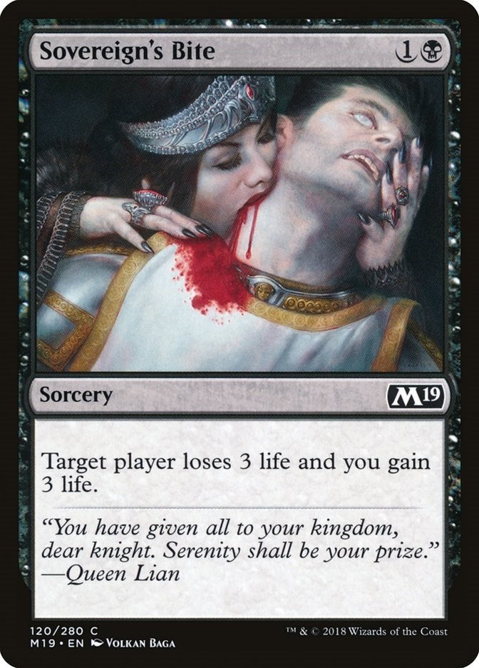 Image for Sovereign's Bite (Core Set 2019) (120) - Magic: The Gathering