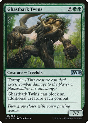 Image for Ghastbark Twins (Core Set 2019) (181) - Magic: The Gathering
