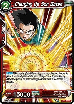 Image for Charging Up Son Goten (Colossal Warfare) (BT4-008) - Dragon Ball Super: Masters