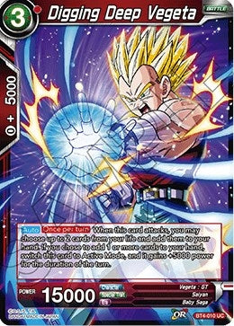 Image for Digging Deep Vegeta (Colossal Warfare) (BT4-010) - Dragon Ball Super: Masters