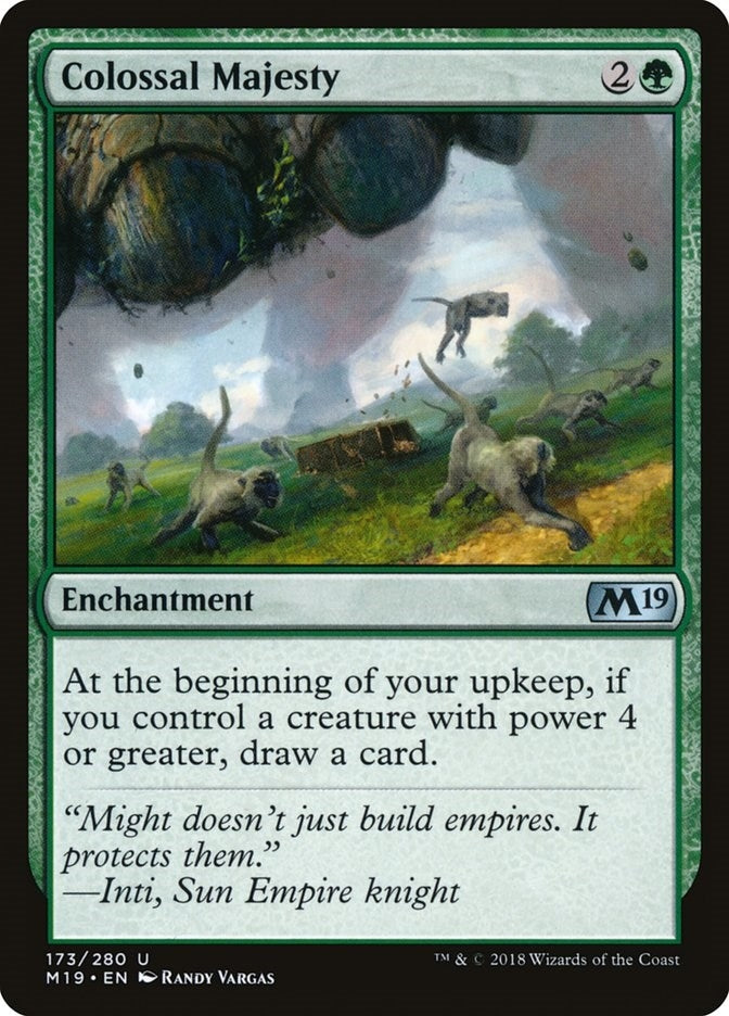 Image for Colossal Majesty (Core Set 2019) (173) - Magic: The Gathering