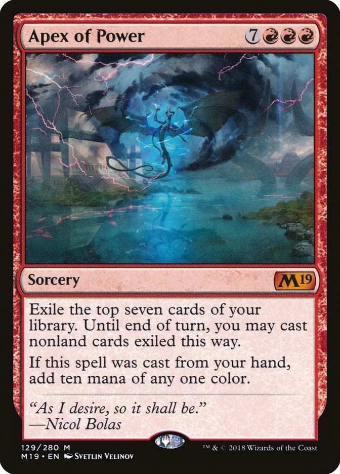 Image for Apex of Power (Core Set 2019) (129) - Magic: The Gathering