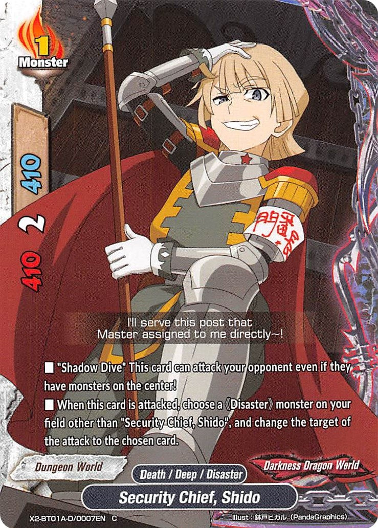 Image for Security Chief, Shido (Solar Strife) (X2-BT01A-D/0007EN) - Future Card BuddyFight