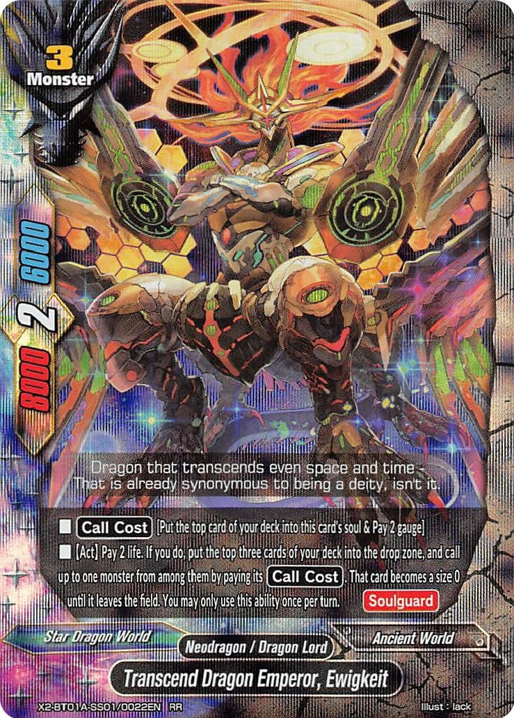 Image for Transcend Dragon Emperor, Ewigkeit (Solar Strife) (X2-BT01A-SS01/0022EN) - Future Card BuddyFight