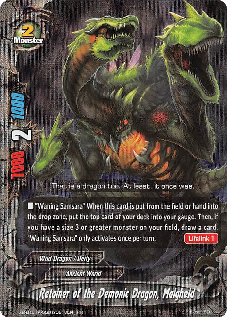 Image for Retainer of the Demonic Dragon, Malgheld (Solar Strife) (X2-BT01A-SS01/0017EN) - Future Card BuddyFight