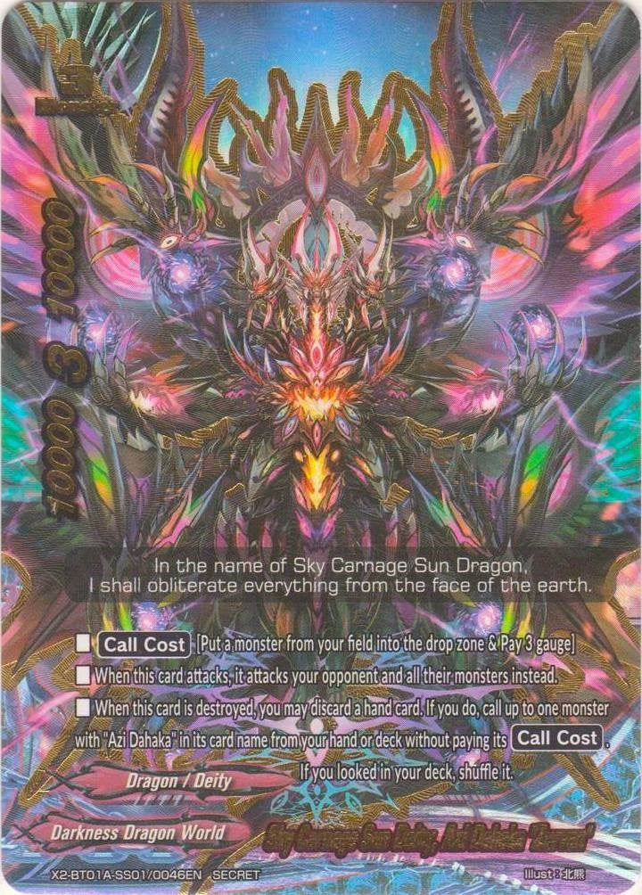 Image for Sky Carnage Sun Deity, Azi Dahaka "Zurvan" (Solar Strife) (X2-BT01A-SS01/0046EN) - Future Card BuddyFight