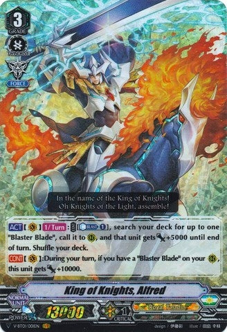 Image for King of Knights, Alfred (V-BT01: Unite! Team Q4) (V-BT01/001EN) - Cardfight Vanguard
