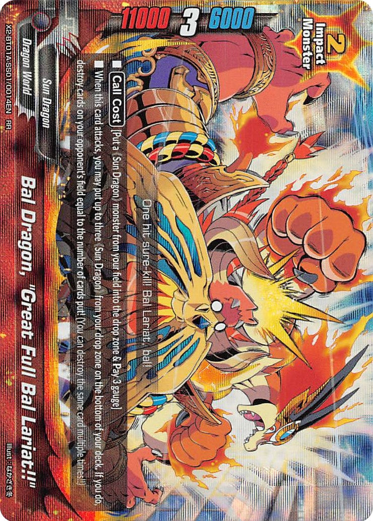 Image for Bal Dragon, "Great Full Bal Lariat!!" (Solar Strife) (X2-BT01A-SS01/0014EN) - Future Card BuddyFight