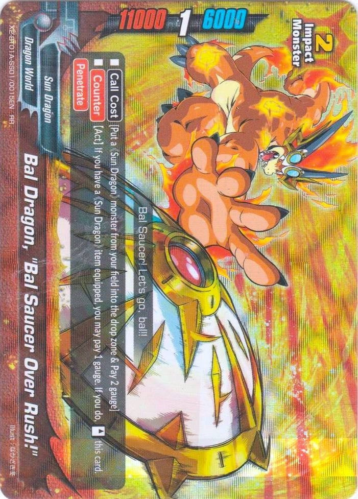 Image for Bal Dragon, "Bal Saucer Over Rush!" (Solar Strife) (X2-BT01A-SS01/0015EN) - Future Card BuddyFight