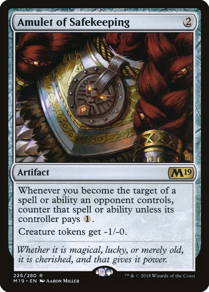 Image for Amulet of Safekeeping (Core Set 2019) (226) - Magic: The Gathering