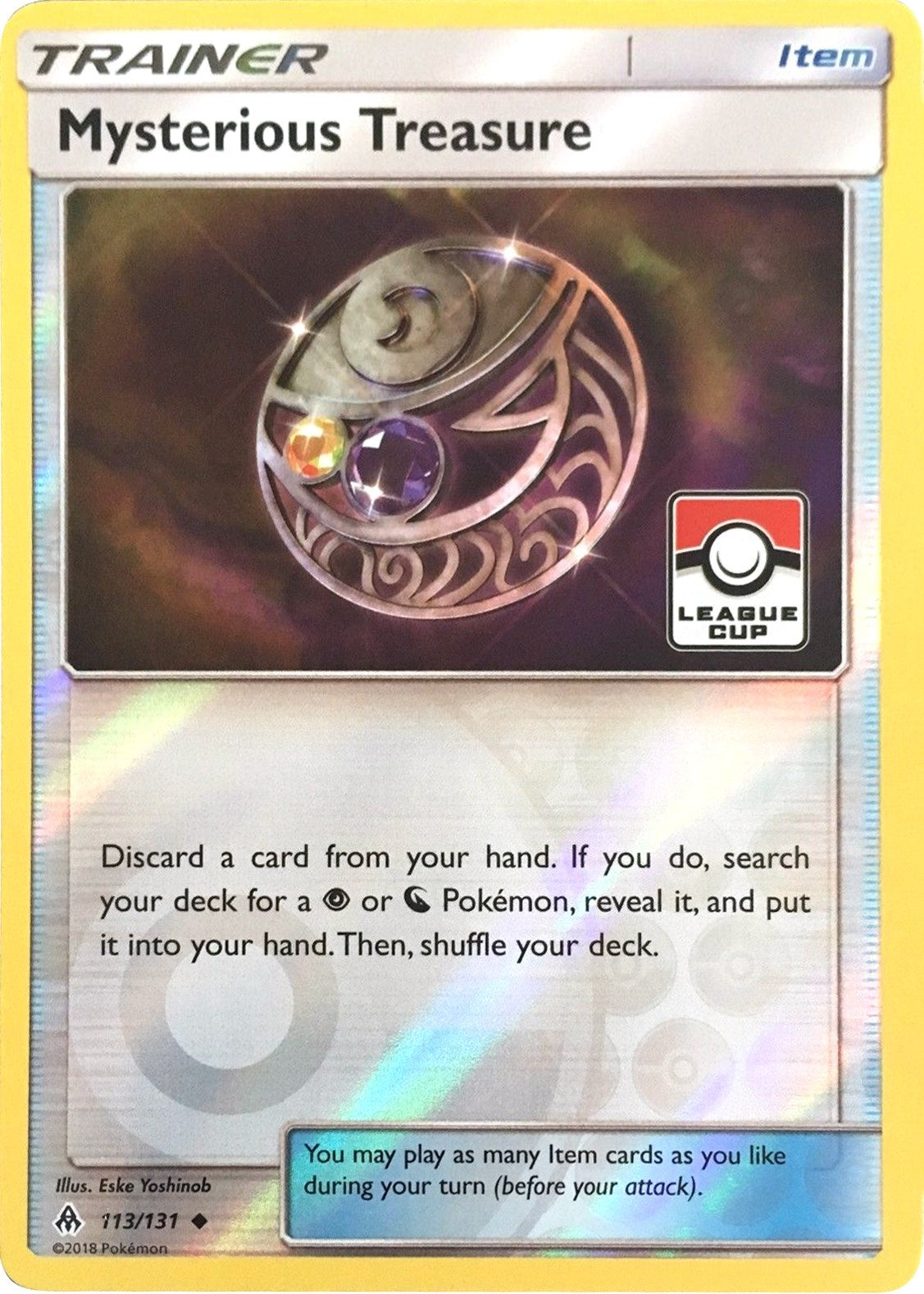 Image for Mysterious Treasure - 113/131 (League Cup) (League & Championship Cards) (113/131) - Pokemon
