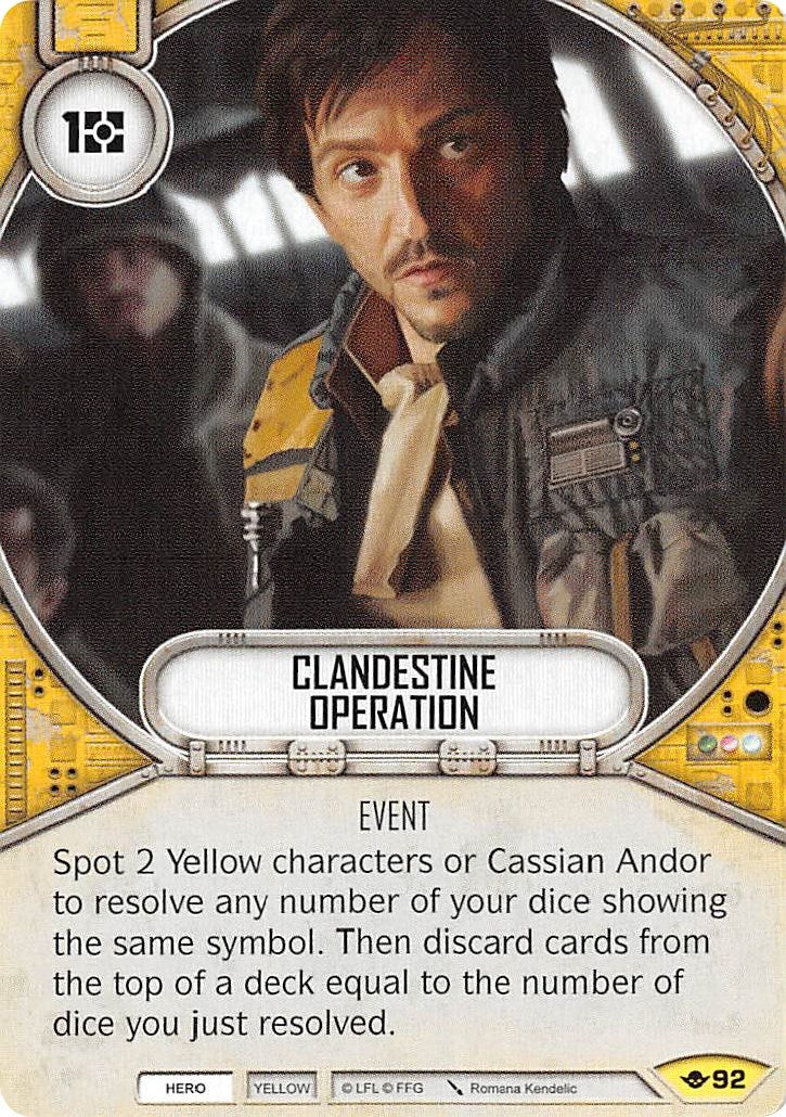 Image for Clandestine Operation (Way of the Force) (92) - Star Wars: Destiny