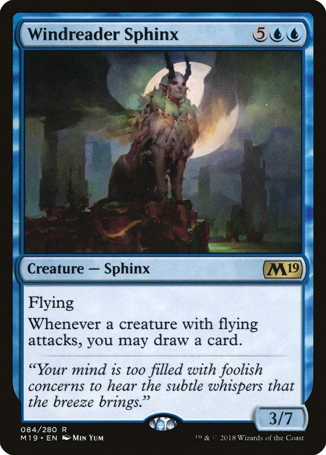 Image for Windreader Sphinx (Core Set 2019) (84) - Magic: The Gathering