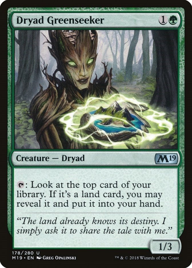 Image for Dryad Greenseeker (Core Set 2019) (178) - Magic: The Gathering