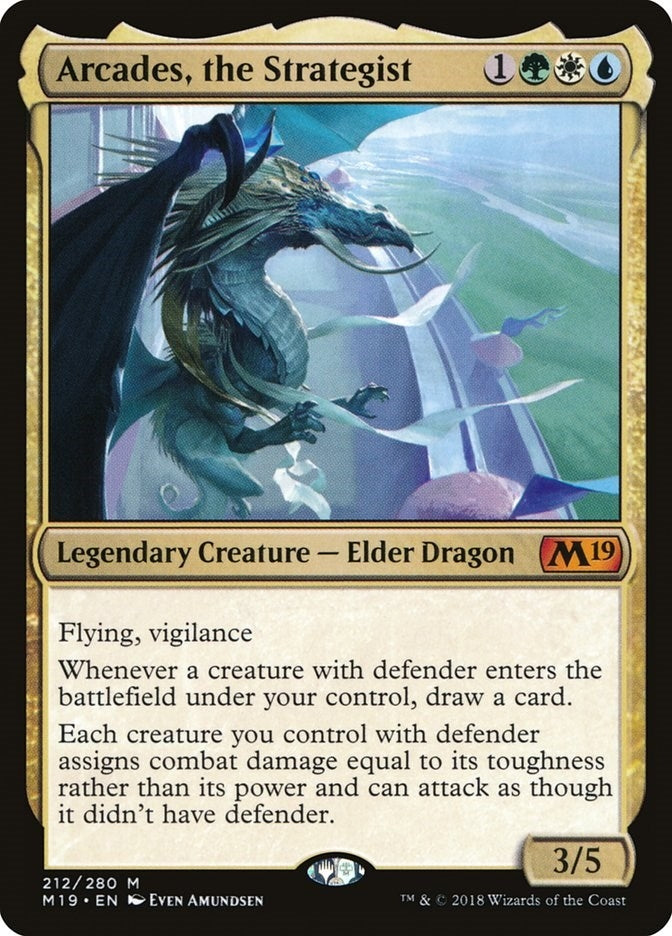 Image for Arcades, the Strategist (Core Set 2019) (212) - Magic: The Gathering