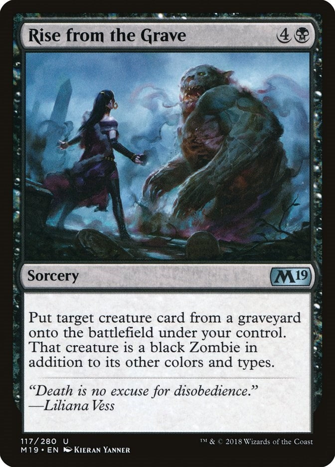 Image for Rise from the Grave (Core Set 2019) (117) - Magic: The Gathering