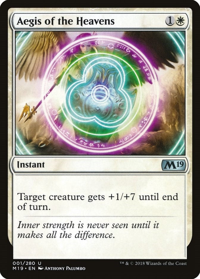 Image for Aegis of the Heavens (Core Set 2019) (1) - Magic: The Gathering