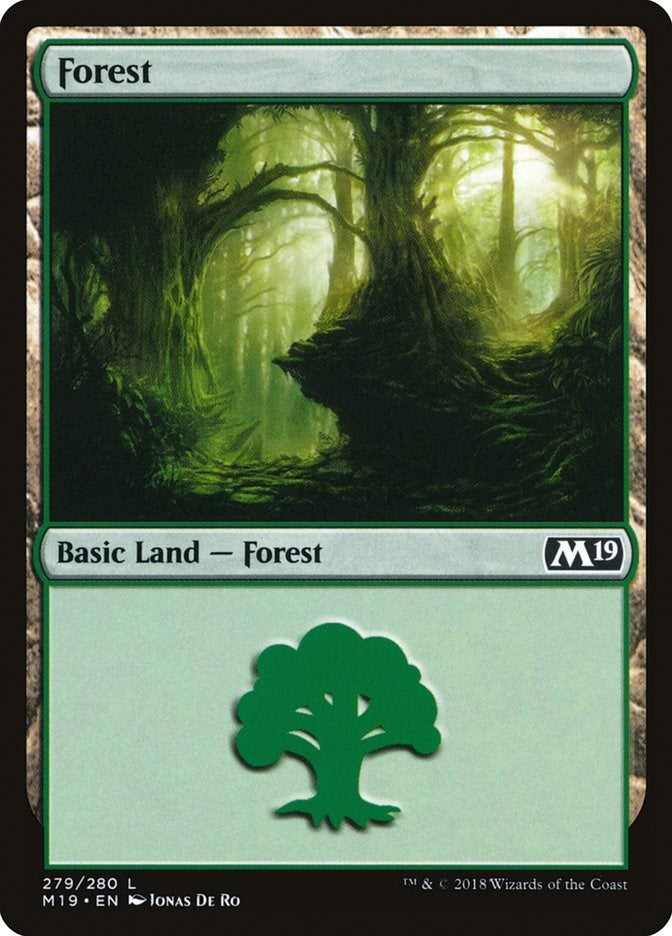 Image for Forest (279) (Core Set 2019) (279) - Magic: The Gathering