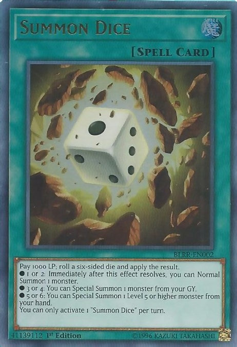 Image for Summon Dice (Battles of Legend: Relentless Revenge) (BLRR-EN002) - YuGiOh