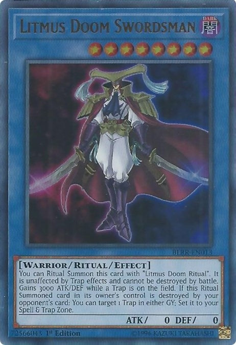Image for Litmus Doom Swordsman (Battles of Legend: Relentless Revenge) (BLRR-EN013) - YuGiOh