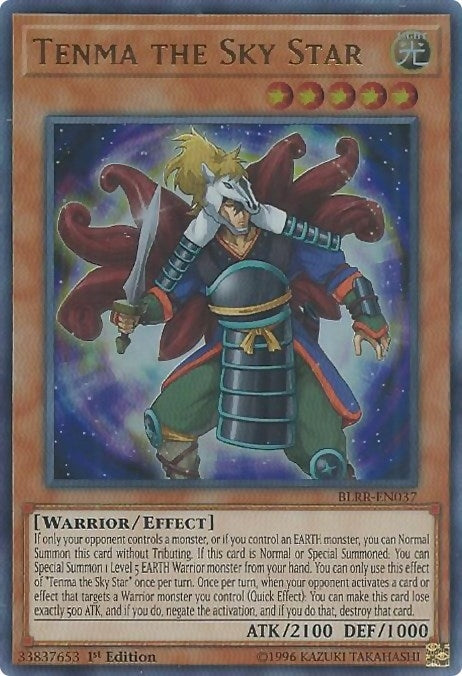 Image for Tenma the Sky Star (Battles of Legend: Relentless Revenge) (BLRR-EN037) - YuGiOh