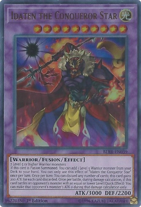 Image for Idaten the Conqueror Star (Battles of Legend: Relentless Revenge) (BLRR-EN039) - YuGiOh