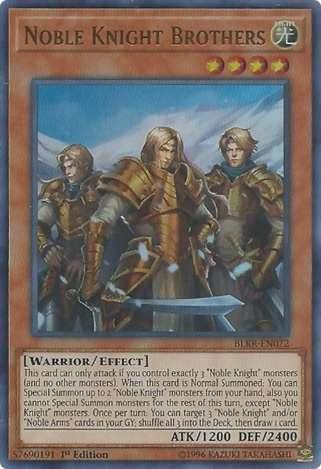 Image for Noble Knight Brothers (Battles of Legend: Relentless Revenge) (BLRR-EN072) - YuGiOh