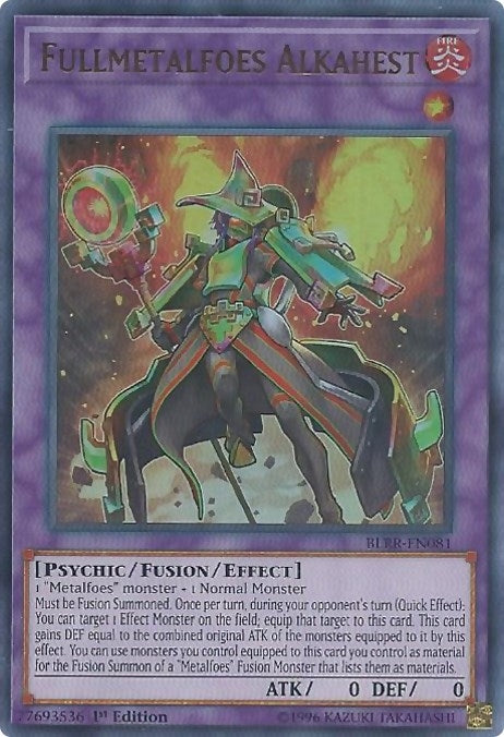Image for Fullmetalfoes Alkahest (Battles of Legend: Relentless Revenge) (BLRR-EN081) - YuGiOh