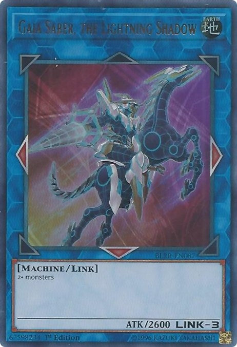 Image for Gaia Saber, the Lightning Shadow (Battles of Legend: Relentless Revenge) (BLRR-EN087) - YuGiOh