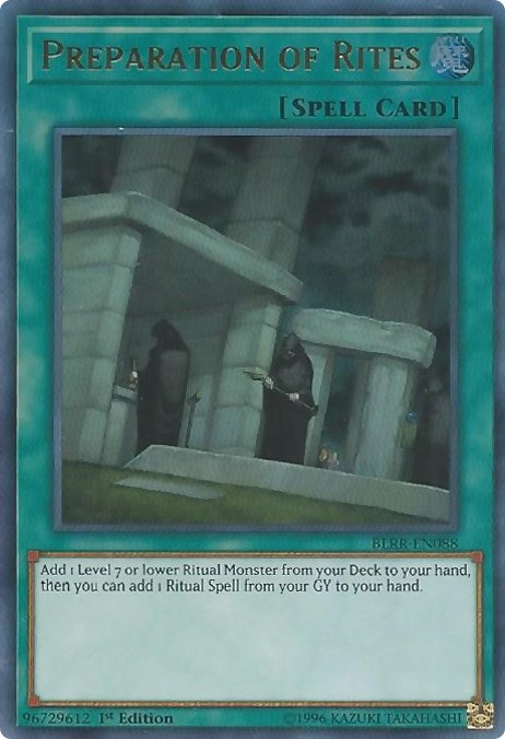 Image for Preparation of Rites (Battles of Legend: Relentless Revenge) (BLRR-EN088) - YuGiOh