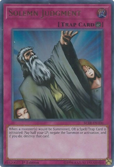 Image for Solemn Judgment (Battles of Legend: Relentless Revenge) (BLRR-EN100) - YuGiOh