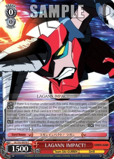 Image for LAGANN IMPACT! (Gurren Lagann) (GL/S52-E078) - Weiss Schwarz