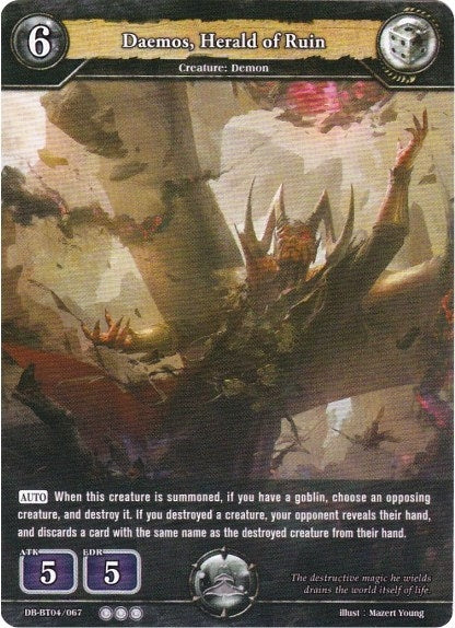 Image for Daemos, Herald of Ruin (Surge of Titans) (DB-BT04/067) - Dragoborne