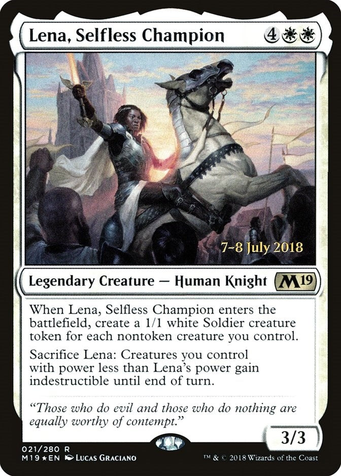Image for Lena, Selfless Champion (Prerelease Cards) (21) - Magic: The Gathering