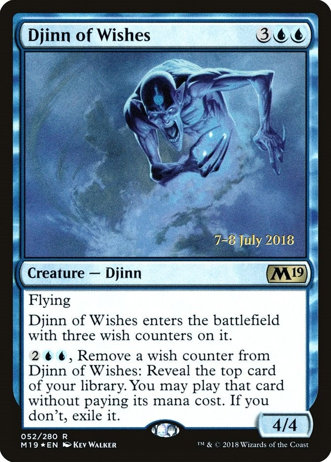 Image for Djinn of Wishes (Prerelease Cards) (52) - Magic: The Gathering